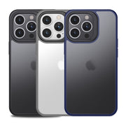 For iPhone 15 Pro Max Shield Frosted Skin Feel Phone Case(Black)