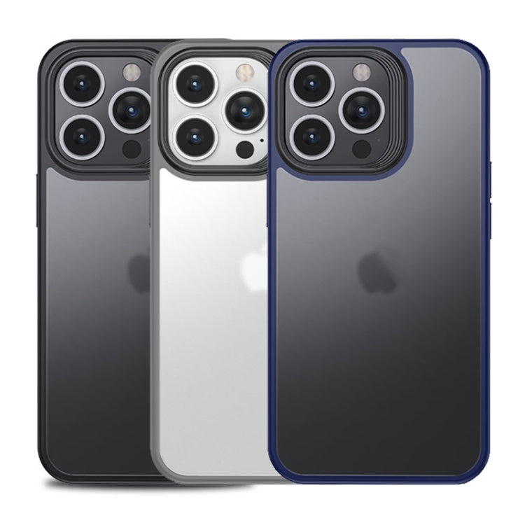 For iPhone 15 Pro Max Shield Frosted Skin Feel Phone Case(Black)