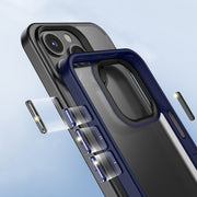 For iPhone 15 Pro Max Shield Frosted Skin Feel Phone Case(Black)