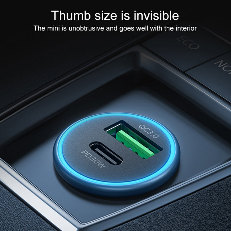 MOMAX UC18 30W Dual Port QC3.0 Car Fast Charger - Car Charger by MOMAX | Online Shopping South Africa | PMC TechLife