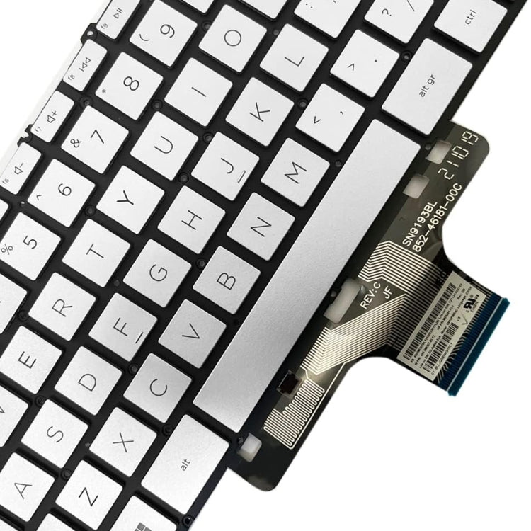 For HP Pavilion X360 14-DW US Version Laptop Backlight Keyboard(Silver)