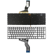 For HP 15-AB / 15-AK US Version Laptop Backlight Keyboard(Silver)