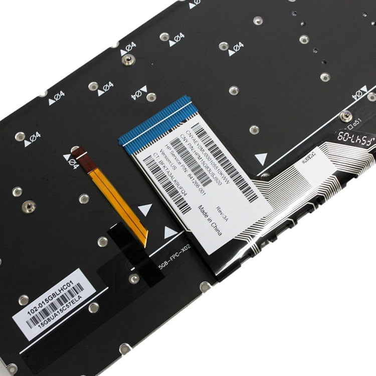 For HP Spectre 15-AP US Version Laptop Backlight Keyboard(Silver) - HP Spare Parts by PMC TechLife | Online Shopping South Africa | PMC TechLife | Buy Now Pay Later Mobicred