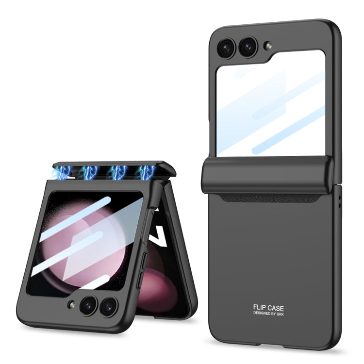 For Samsung Galaxy Z Flip5 GKK Integrated Magnetic Full Coverage Folding Phone Case(Black) - Galaxy Z Flip5 Cases by GKK | Online Shopping South Africa | PMC TechLife | Buy Now Pay Later Mobicred