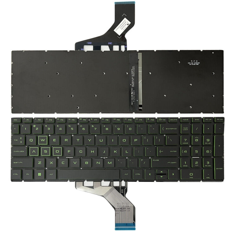 For HP Pavilion Gaming 15-DK US Version Laptop Backlight Keyboard(Green) - HP Spare Parts by PMC TechLife | Online Shopping South Africa | PMC TechLife