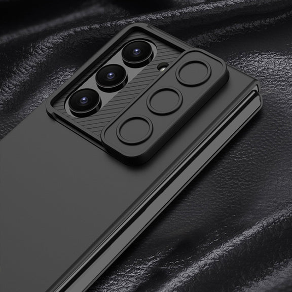 For Samsung Galaxy Z Fold5 GKK Integrated Ultra-thin Sliding Camshield Flip Phone Case(Black)