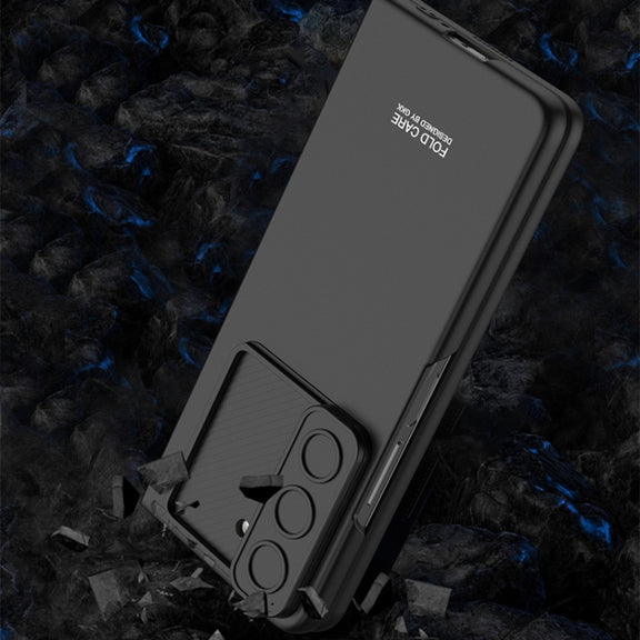 For Samsung Galaxy Z Fold5 GKK Integrated Ultra-thin Sliding Camshield Flip Phone Case(Green)