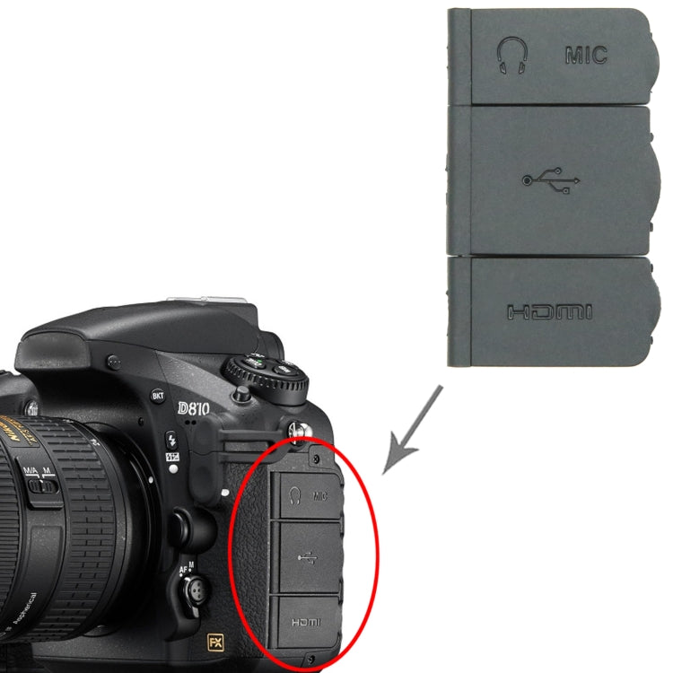 For Nikon D810 OEM USB Cover Cap - USB Cover Cap by PMC TechLife | Online Shopping South Africa | PMC TechLife