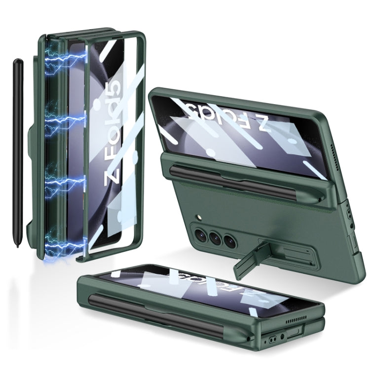 For Samsung Galaxy Z Fold5 GKK Full Coverage Magnetic Fold Hinge Phone Case with Pen Slots(Night Green) - free shipping - PMC TechLife - Order now!