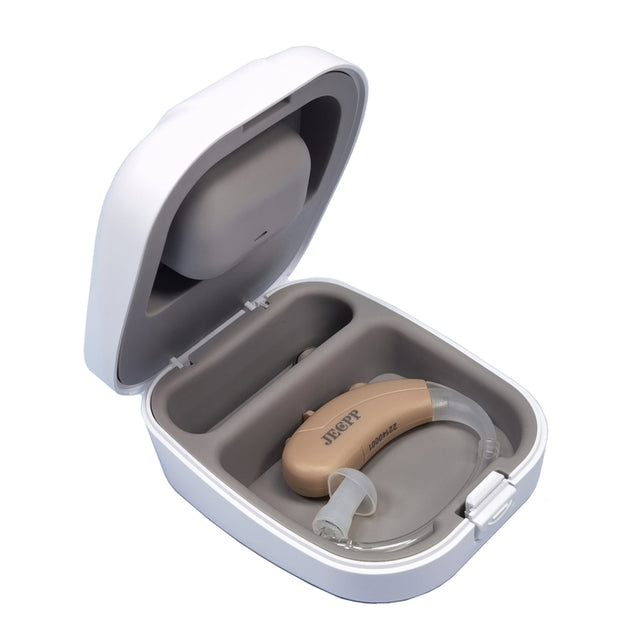 KAIXINWEI B145 DC3.7V Earhook Hearing Aid Sound Amplifier(Khaki)