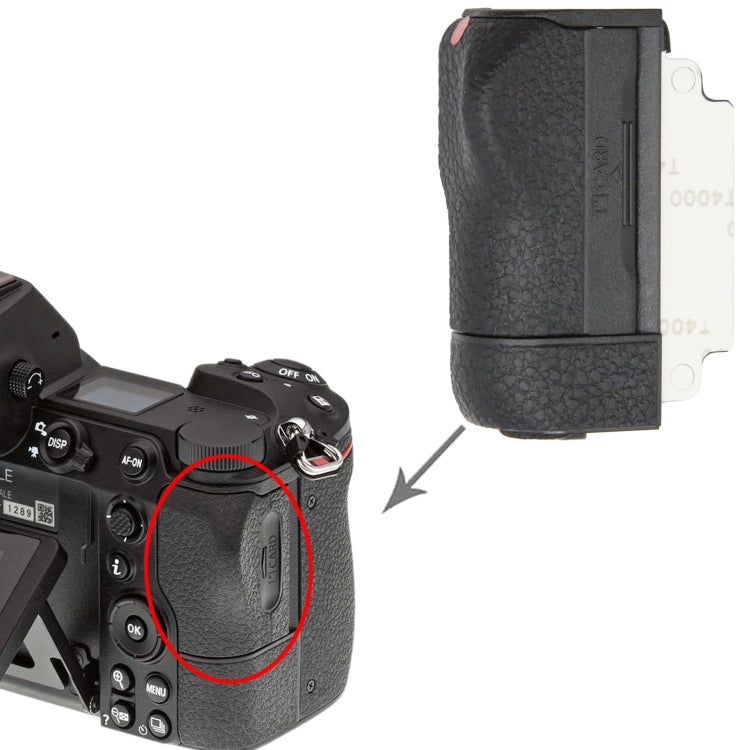 For Nikon Z6 II SD Card Slot Compartment Cover