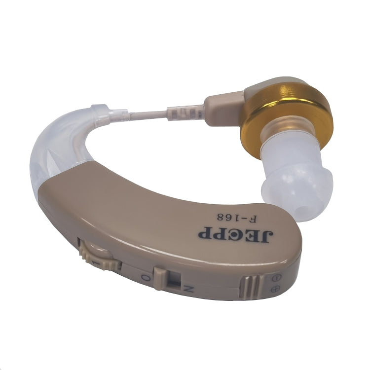 KAIXINWEI F-168 DC1.5V Earhook Hearing Aid Sound Amplifier(Khaki) - Hearing Aids by PMC TechLife | Online Shopping South Africa | PMC TechLife