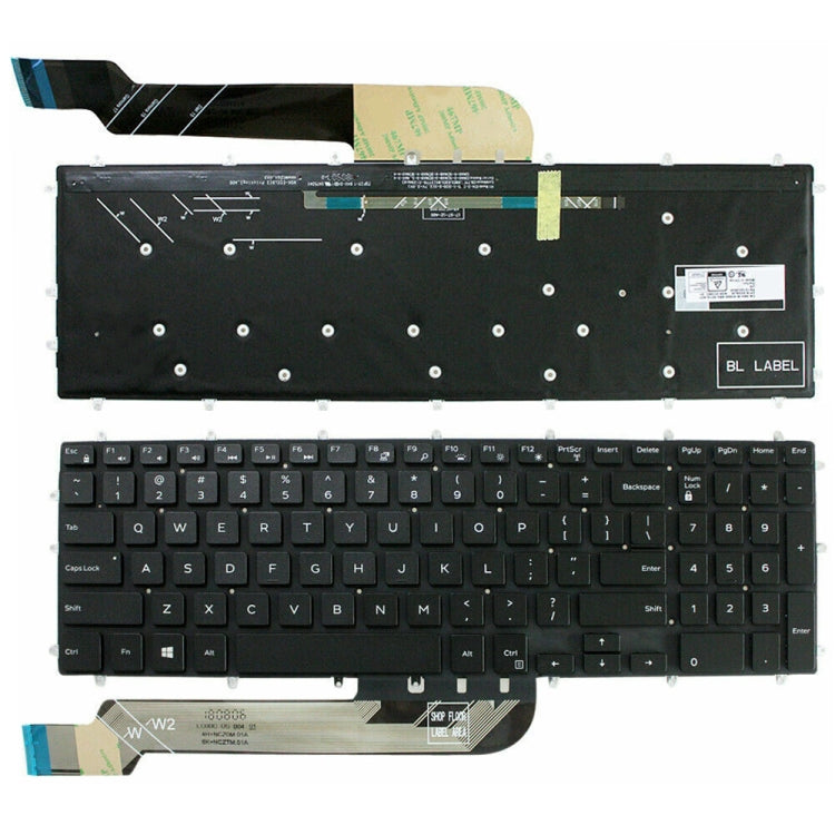 For Dell Inspiron 15-7566 / 17-7000 Series Laptop Keyboard(Black) - Dell Spare Parts by PMC TechLife | Online Shopping South Africa | PMC TechLife
