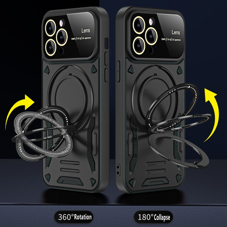 For iPhone 11 Large Window MagSafe Holder Phone Case(Rose Gold) - free shipping - PMC TechLife - Order now!