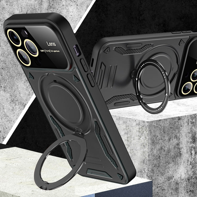 For iPhone 11 Large Window MagSafe Holder Phone Case(Rose Gold) - free shipping - PMC TechLife - Order now!