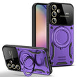 For Samsung Galaxy A54 5G Large Window MagSafe Holder Phone Case(Purple) - Galaxy Phone Cases by PMC TechLife | Online Shopping South Africa | PMC TechLife