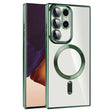 For Samsung Galaxy Note20 Ultra CD Texture Plating TPU MagSafe Phone Case with Lens Film(Dark Green) - free shipping - PMC TechLife - Order now!