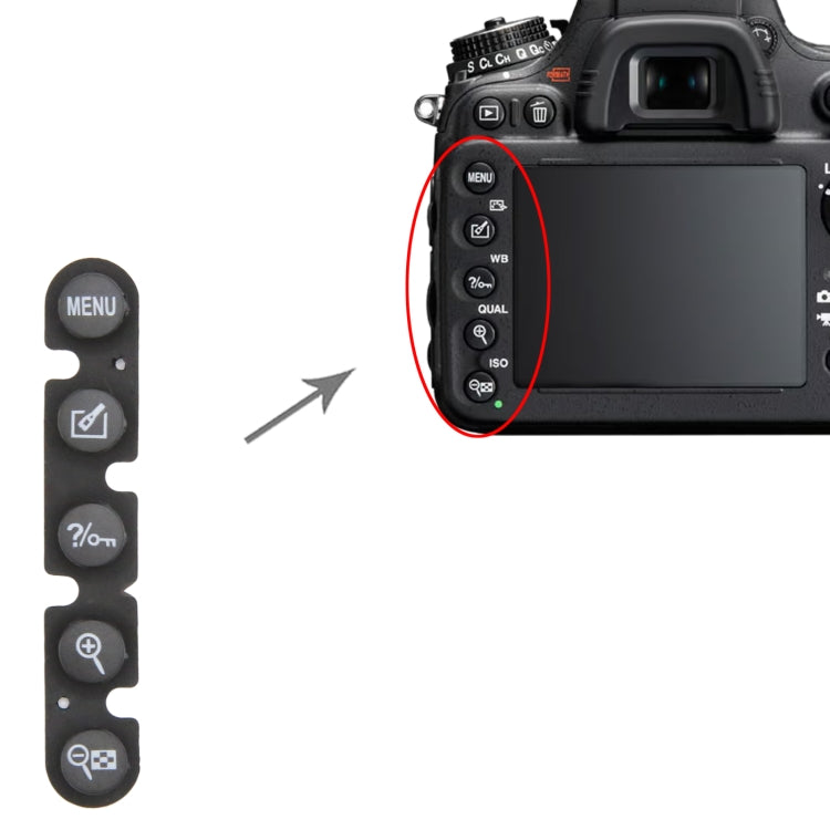 For Nikon D7200 Menu Button Cap - Others by PMC TechLife | Online Shopping South Africa | PMC TechLife