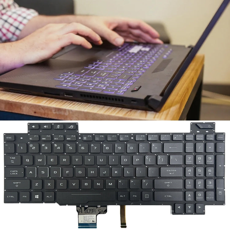 For ASUS GL504 GL504GV GL504G GL504GM US Version Backlight Laptop Keyboard(Black)