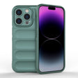 For iPhone 15 Pro Magic Shield TPU + Flannel Phone Case(Dark Green) - free shipping - PMC TechLife - Order now!