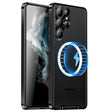 For Samsung Galaxy S24 Ultra 5G MagSafe Magnetic Frosted Metal Phone Case(Black) - Galaxy S24 Ultra 5G Cases by PMC TechLife | Online Shopping South Africa | PMC TechLife