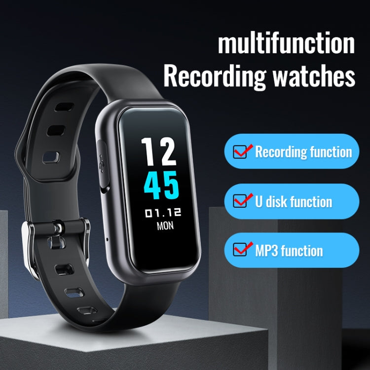 JNN S16 Smart HD Noise Reduction Bluetooth MP3 Voice Control Recording Bracelet, Memory:8GB - Smart Wristbands by JNN | Online Shopping South Africa | PMC TechLife | Buy Now Pay Later Mobicred