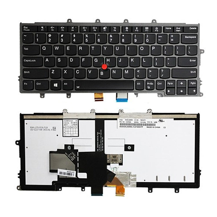 For Lenovo X270 US Version Backlight Laptop Keyboard with Pointing - Lenovo Spare Parts by PMC TechLife | Online Shopping South Africa | PMC TechLife