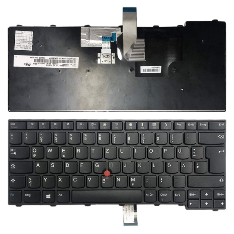 For Lenovo Thinkpad T460 T440S T440P L470 German Version Laptop Keyboard - Lenovo Spare Parts by PMC Jewellery | Online Shopping South Africa | PMC Jewellery | Buy Now Pay Later Mobicred