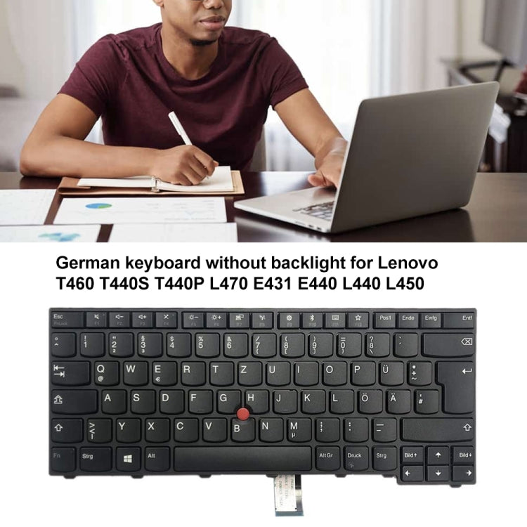 For Lenovo Thinkpad T460 T440S T440P L470 German Version Laptop Keyboard - Lenovo Spare Parts by PMC Jewellery | Online Shopping South Africa | PMC Jewellery | Buy Now Pay Later Mobicred