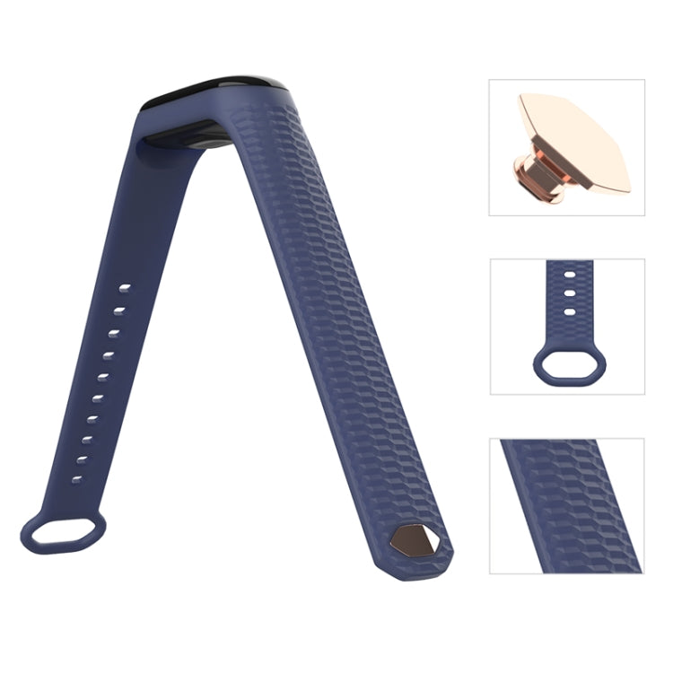 For Xiaomi Mi Band 3 / 4 Mijobs Honeycomb Textured Silicone Watch Band, Aurora Positive Buckle(White)