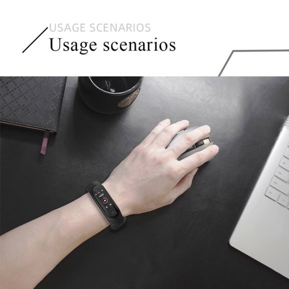 For Xiaomi Mi Band 3 / 4 Mijobs Honeycomb Textured Silicone Watch Band, Aurora Positive Buckle(White)
