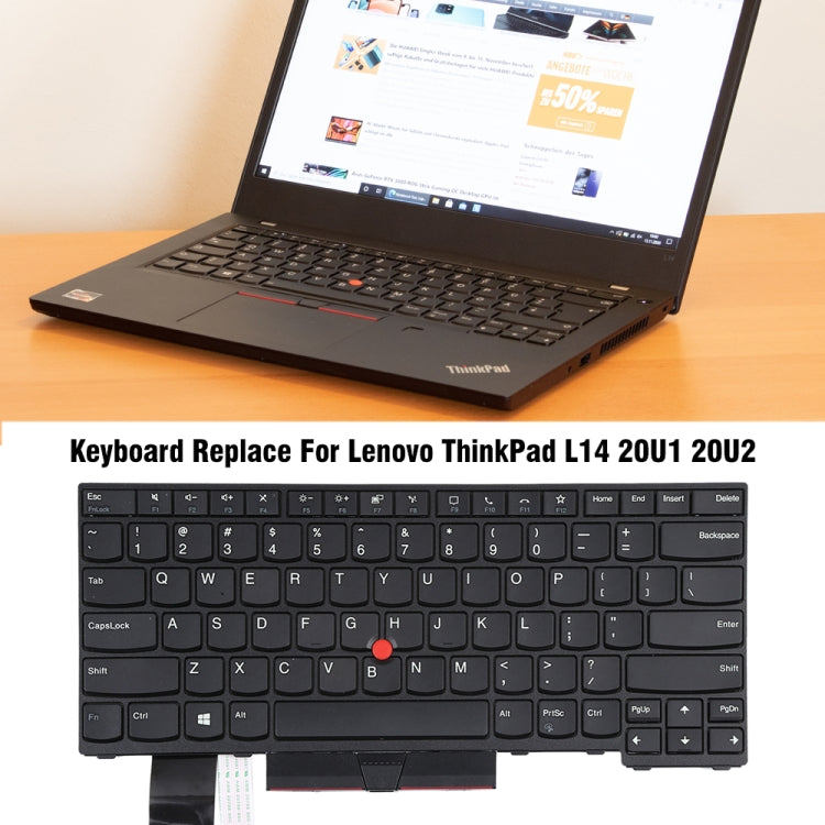 For Lenovo ThinkPad L14 20U1 20U2 Backlight Laptop Keyboard - Lenovo Spare Parts by PMC Jewellery | Online Shopping South Africa | PMC Jewellery | Buy Now Pay Later Mobicred