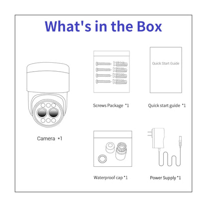 ESCAM G03 2x4MP Dual Lens Zoom 8X Dual Light Source WiFi Camera Support Two-way Voice & Motion Detection(AU Plug) - free shipping - PMC Jewellery - Order now!