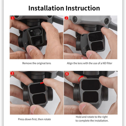 For DJI Air 3 STARTRC Drone Lens Filter, Lens:4 in 1 ND8/16/32/64 - free shipping - PMC Jewellery - Order now!