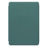 For Samsung Galaxy Tab S9 FE / S10 FE 360 Rotation Transparent Smart Leather Case with Keyboard(Dark Green)