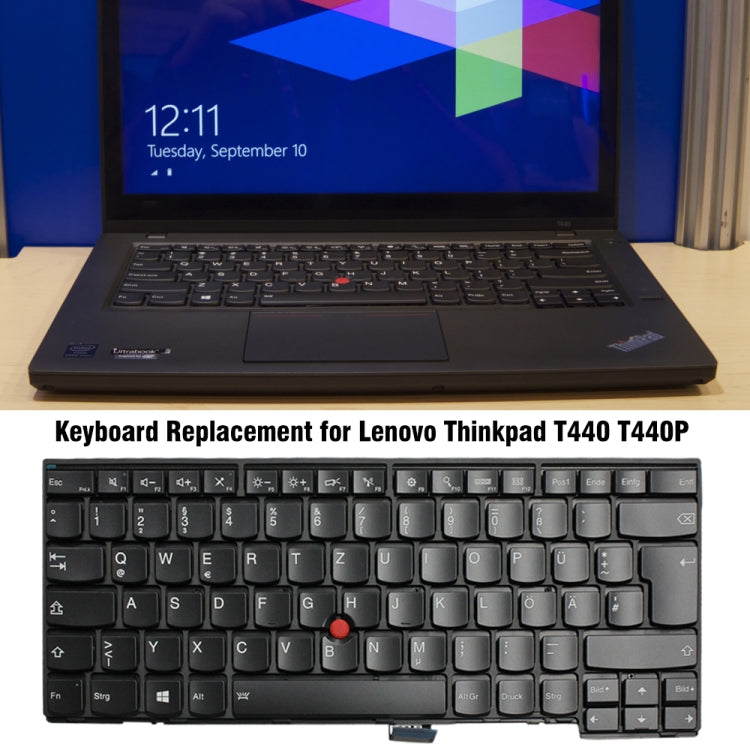 For Lenovo ThinkPad T440 T440P T440S German Version White Back Backlight Laptop Keyboard - Lenovo Spare Parts by PMC TechLife | Online Shopping South Africa | PMC TechLife | Buy Now Pay Later Mobicred