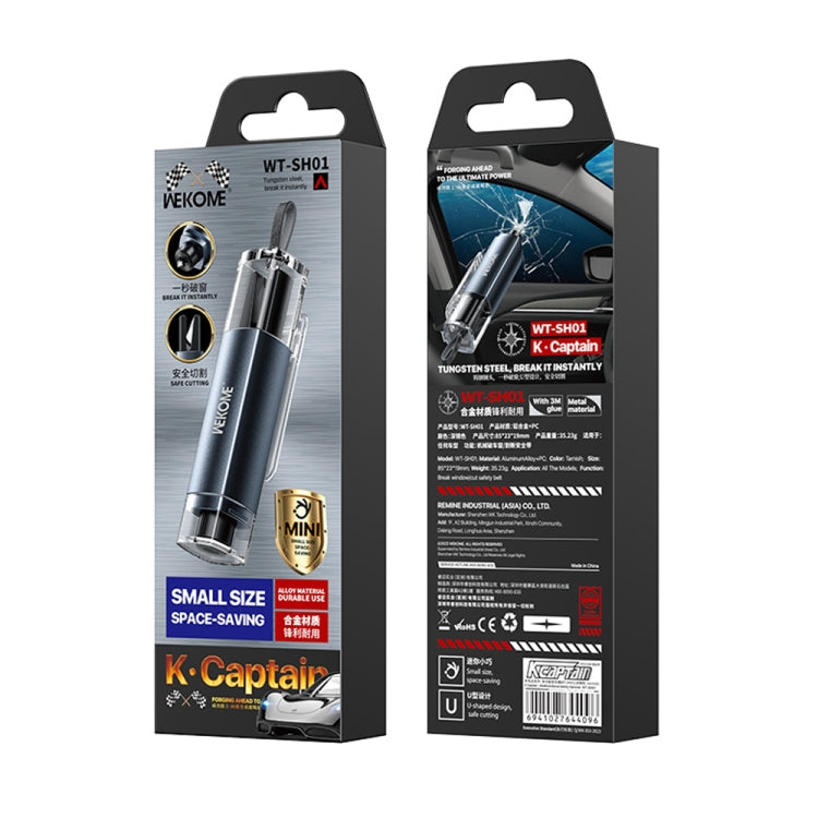 WK WT-SHO1 Vehicle Multifunctional Safety Hammer(Tarnish) - free shipping - PMC TechLife - Order now!