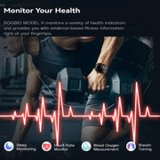 Model X 1.99 inch IP68 Water-resistant Android 9.0 4G Dual Cameras Matte Smart Watch, Specification:2GB+16GB(Black)