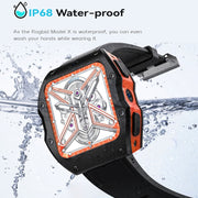 Model X 1.99 inch IP68 Water-resistant Android 9.0 4G Dual Cameras Matte Smart Watch, Specification:4GB+128GB(Black)