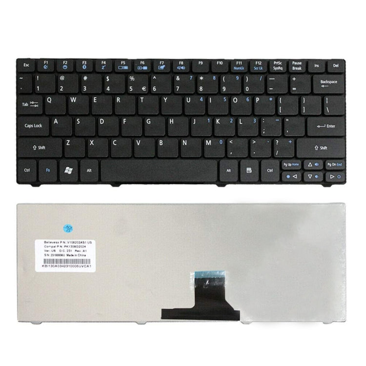 For Acer Aspire One 721 / AO721 Laptop Keyboard - Replacement Keyboards by PMC TechLife | Online Shopping South Africa | PMC TechLife