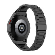 For Samsung Galaxy Watch 6 / 6 Classic Three Bead Stainless Steel Watch Band(Black)
