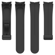 For Samsung Galaxy Watch 6 / 6 Classic Magnetic Folding Black Buckle Silicone Watch Band(Black)