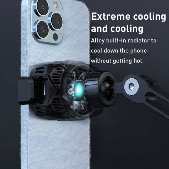 R-JUST HZ43 Cooling Rotating Live Phone Holder(Silver)