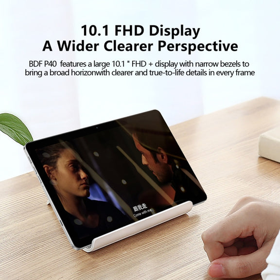 BDF P40 4G LTE Tablet PC 10.1 inch, 8GB+256GB, Android 12 MTK6762 Octa Core, Support Dual SIM, EU Plug(Blue)