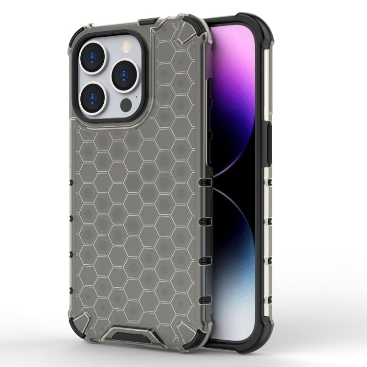 For iPhone 15 Pro Max Honeycomb Shockproof Phone Case(Black) - free shipping - PMC TechLife - Order now!
