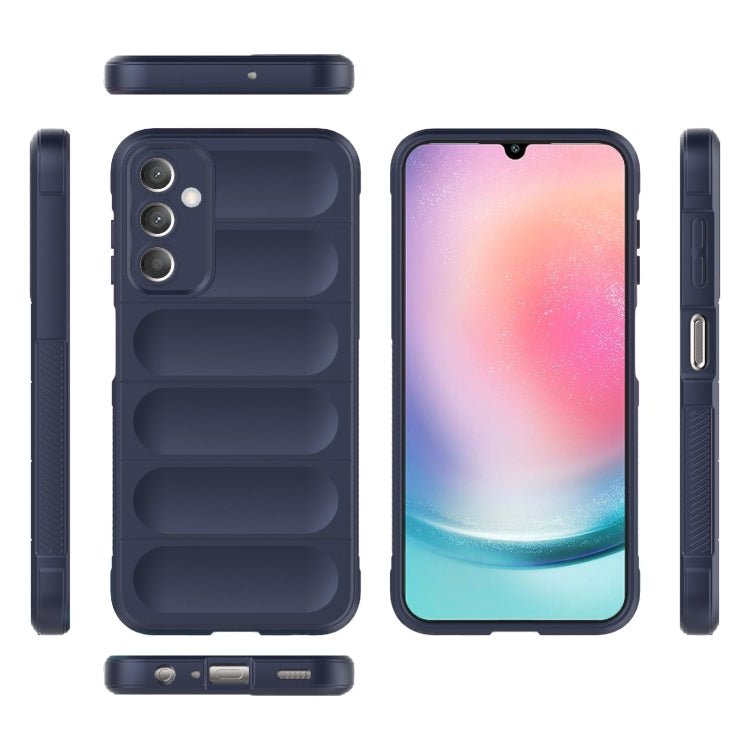 For Samsung Galaxy A25 5G Magic Shield TPU + Flannel Phone Case(Dark Blue) - free shipping - PMC TechLife - Order now!