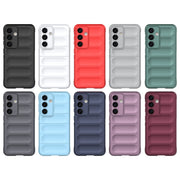 For Samsung Galaxy S24 5G Magic Shield TPU + Flannel Phone Case(Red)