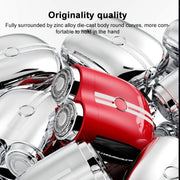 Portable Wet and Dry Double Shaving IPX7 Water-resistant Electric Shaver(Red)