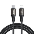 JOYROOM SA25-CL3 30W USB-C/Type-C to 8 Pin Fast Charge Data Cable, Length:3m(Black) - 2 in 1 Cable by JOYROOM | Online Shopping South Africa | PMC TechLife | Buy Now Pay Later Mobicred