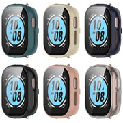 For Honor Watch 4 PC + 9H Tempered Glass Integrated Watch Case(Pink)